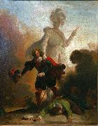 Alexandre-Evariste Fragonard Don Juan and the statue of the Commander Spain oil painting artist